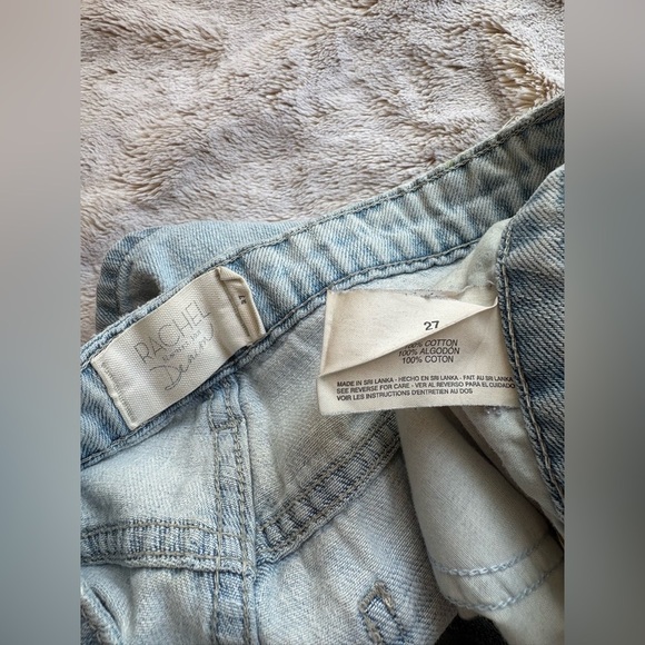 Anthropologie Blue Jean Shorts Distressed Denim - Picture 2 of 2